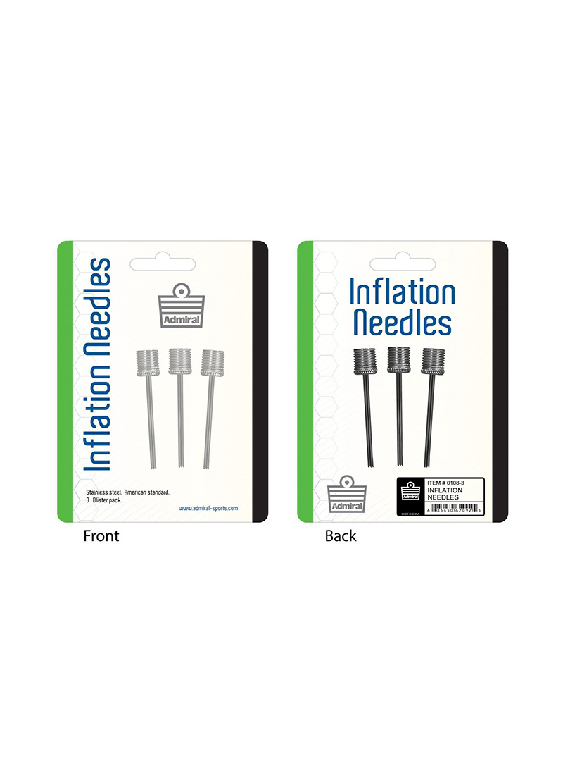 Admiral Inflation Needles 3pk