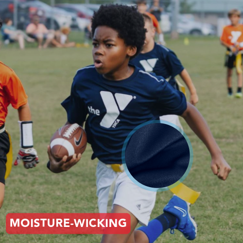 Moisture-wicking youth sport jerseys